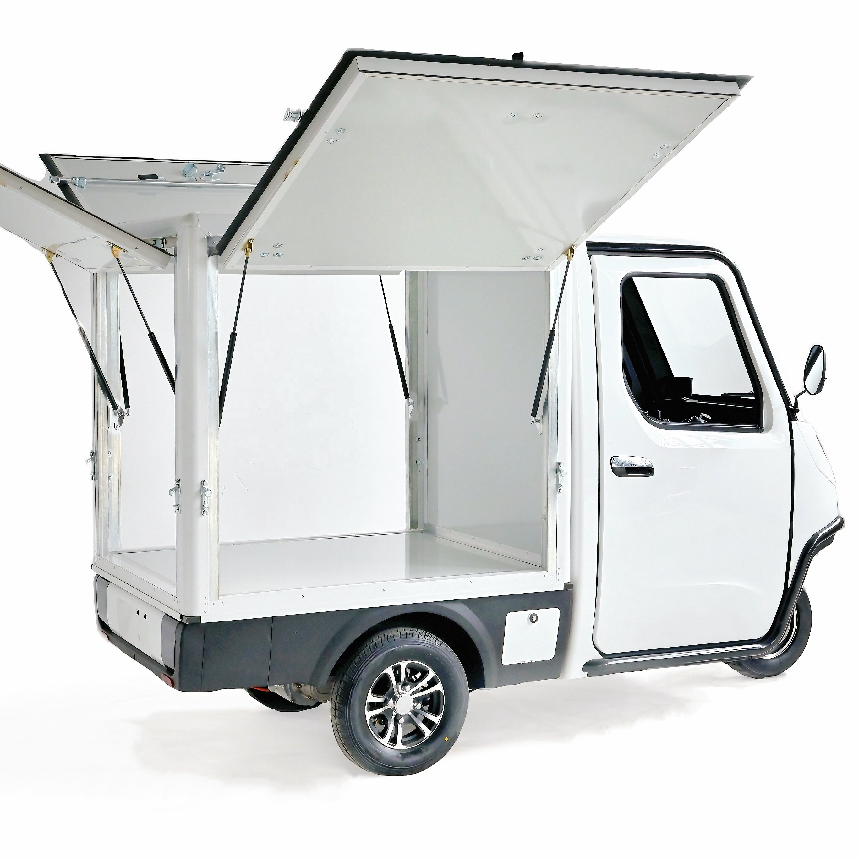 Take Out Food Delivery Parcel Delivery 3 Doors Electric Tricycles Last Mile Delivery Cargo Tricycle